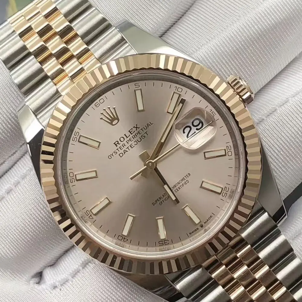 Rolex Men Datejust 41mm Oystersteel and Everose Gold (8)