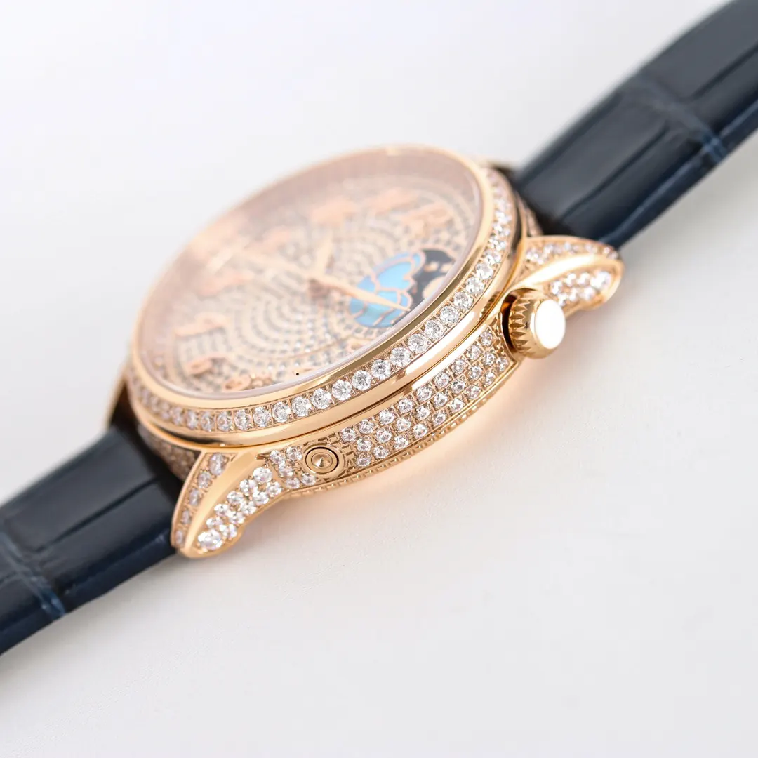 Vacheron Constantin Women Égérie Moon Phase 37 mm in Pink Gold with Diamonds (8)
