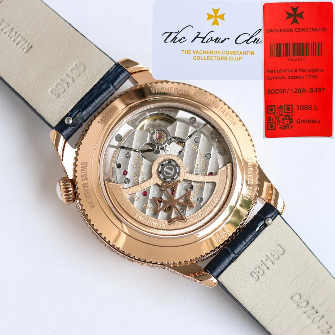 Vacheron Constantin Women Égérie Moon Phase 37 mm in Pink Gold with Diamonds (9)