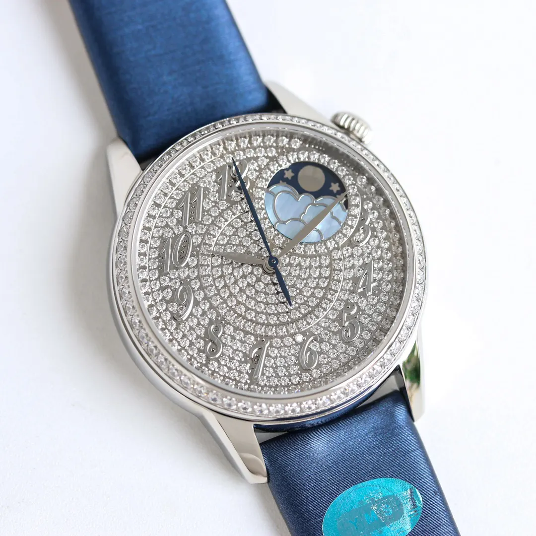 Vacheron Constantin Women Égérie Moon Phase 37 mm in White Gold (2)