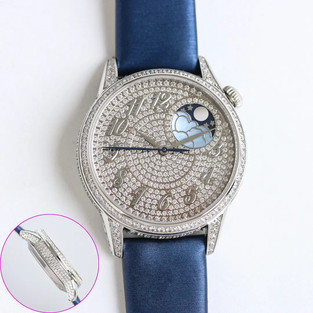 Vacheron Constantin Women Égérie Moon Phase 37 mm in White Gold (5)