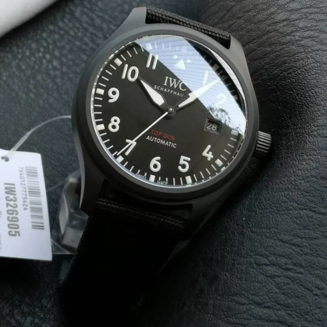 IWC Men Big Pilot’s 43mm TOP GUN IW329801 in Black (4)