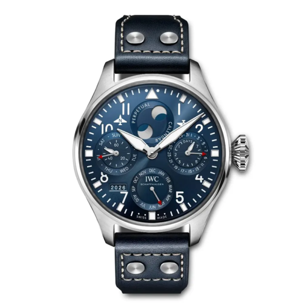 IWC Men Big Pilot’s Perpetual Calendar 46mm IW503605 in Blue (1)