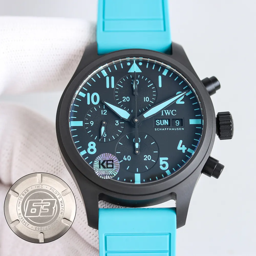 IWC Men Pilot’s Chronograph 41 George Russell IW389411 in Black (2)