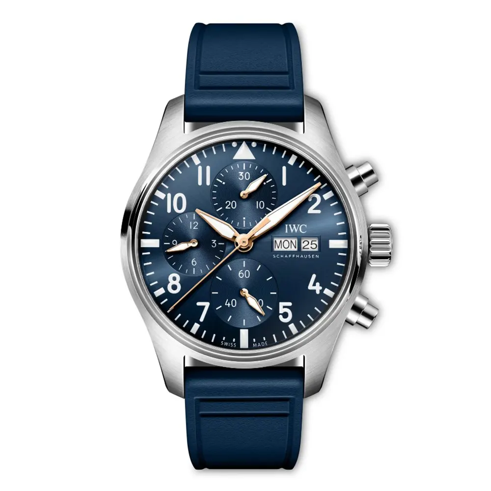 IWC Men Pilot's Chronograph 41 Le Petit Prince IW388120 in Blue