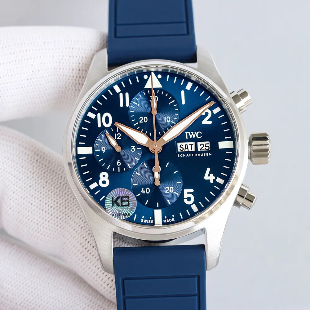 IWC Men Pilot’s Chronograph 41 Le Petit Prince IW388120 in Blue (2)