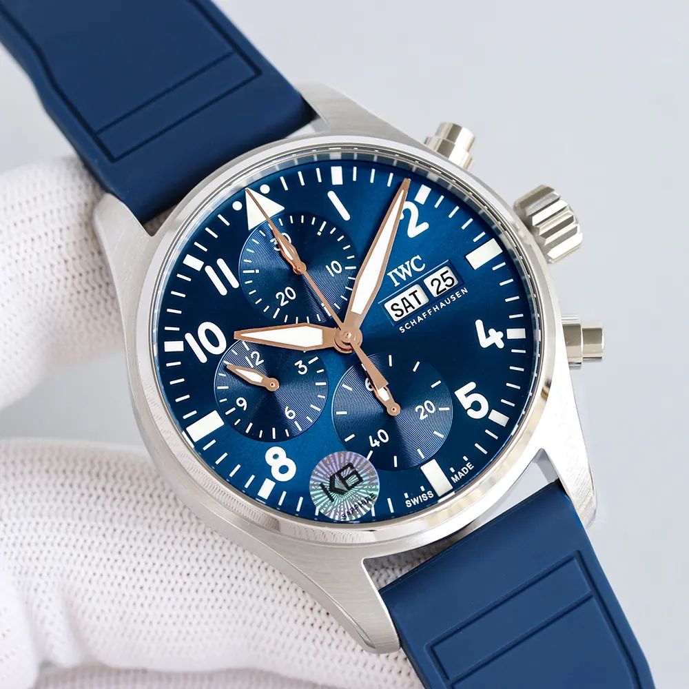 IWC Men Pilot’s Chronograph 41 Le Petit Prince IW388120 in Blue (3)