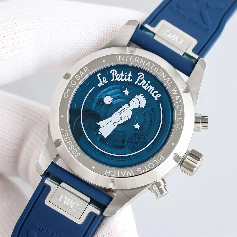 IWC Men Pilot’s Chronograph 41 Le Petit Prince IW388120 in Blue (9)