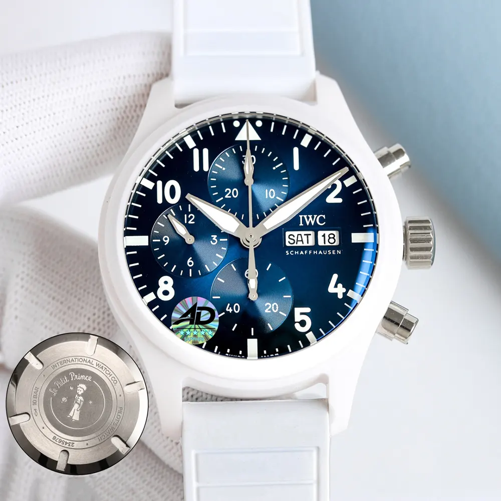 IWC Men Pilot’s Chronograph 41 Le Petit Prince IW389410 in Blue (3)