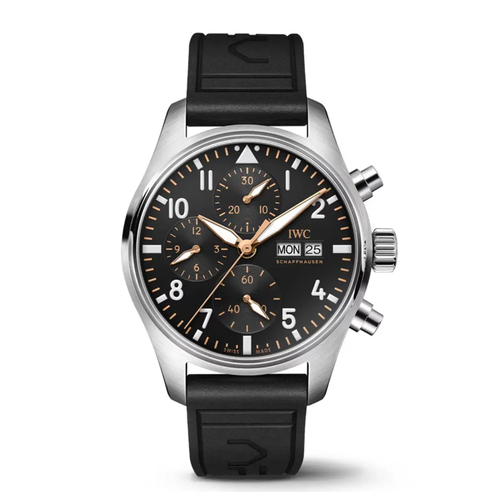 IWC Men Pilot's Chronograph 41mm IW388116 in Black