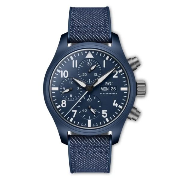 IWC Men Pilot’s Chronograph 41mm TOP GUN Oceana IW389404 in Blue (1)