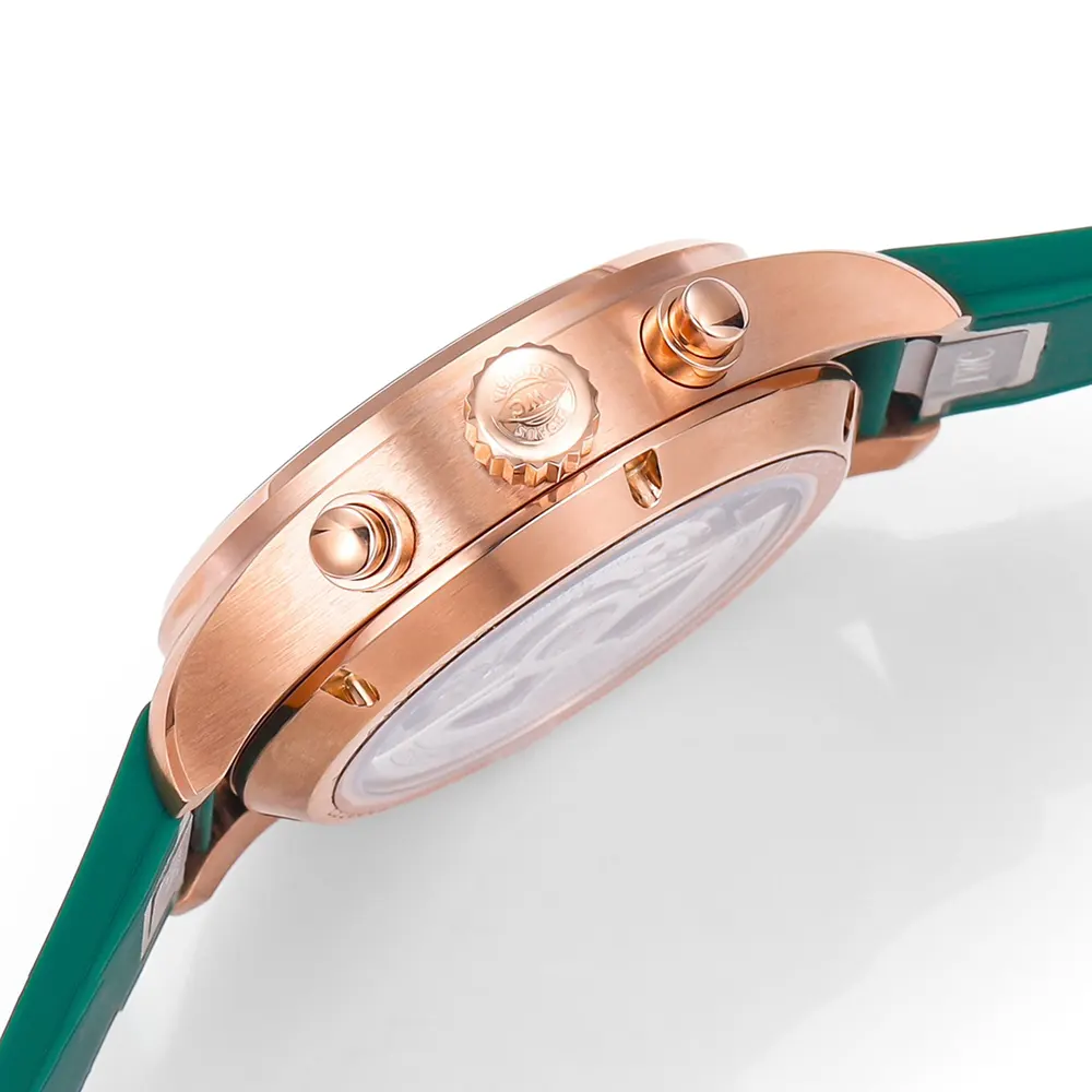 IWC Men Pilot’s Chronograph 41mm in Rose gold and Green IW388110 (7)