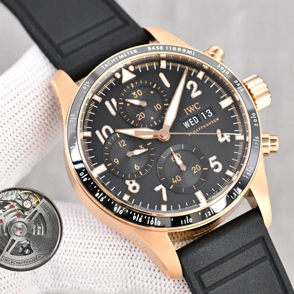 IWC Men Pilot’s Performance Chronograph 41mm IW388309 in Black (2)
