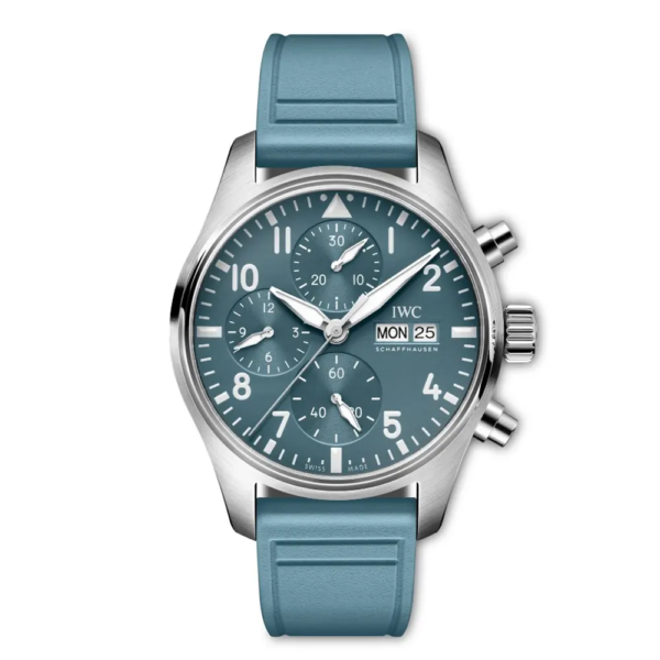 IWC Men Pilot’s Watch Chronograph 41mm IW388117 in Blue (1)