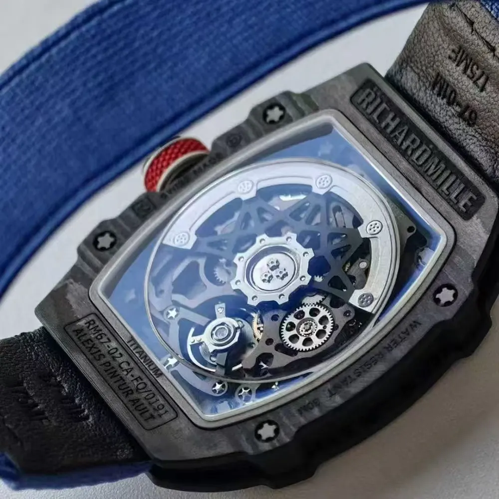 Richard Mille Men RM 67-02 39mm Watch in Blue (10)