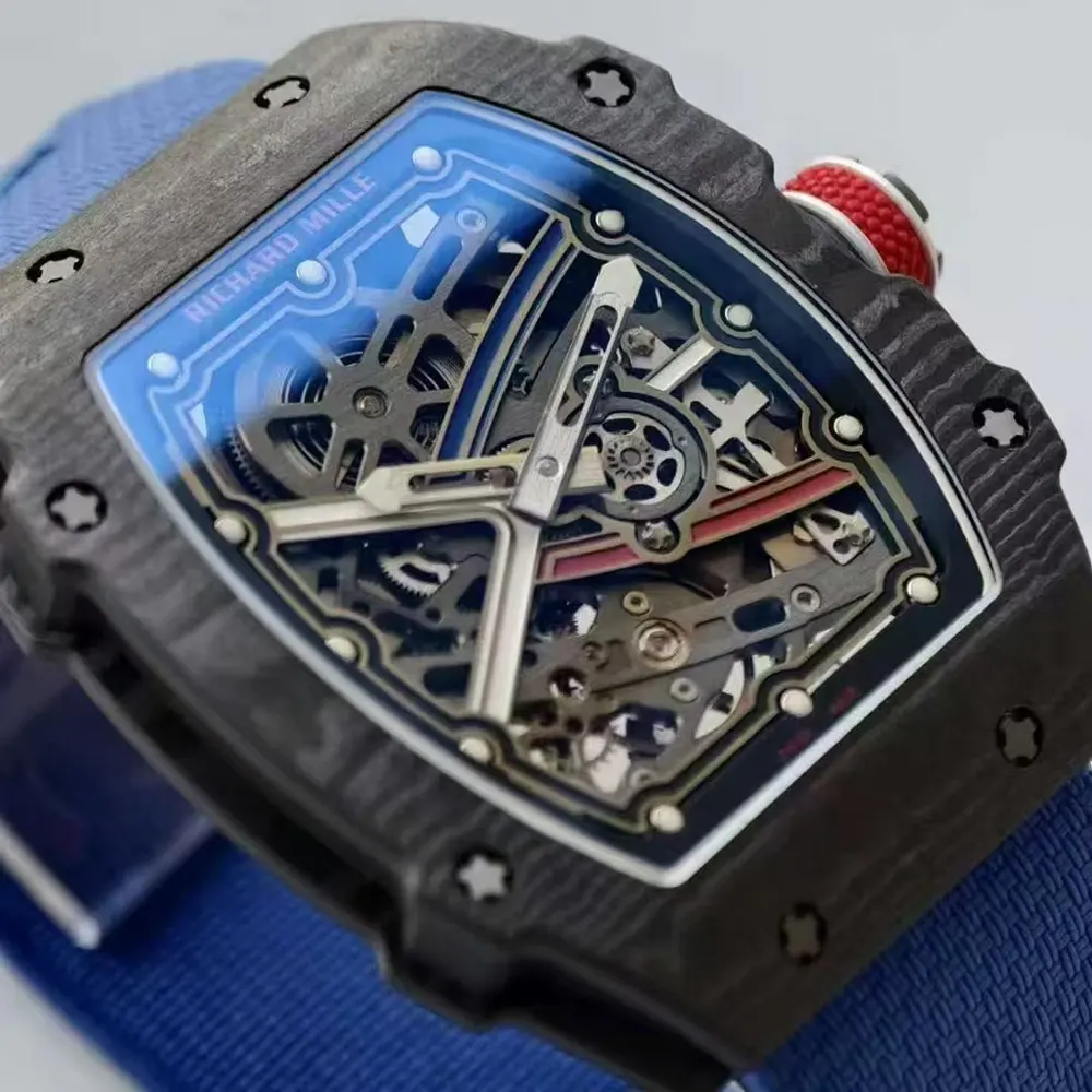 Richard Mille Men RM 67-02 39mm Watch in Blue (4)