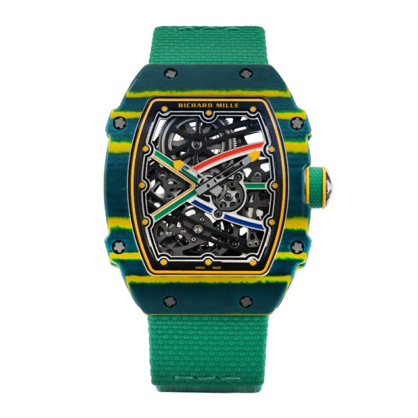 Richard Mille Men RM 67-02 39mm Watch in Green and Yellow (1)
