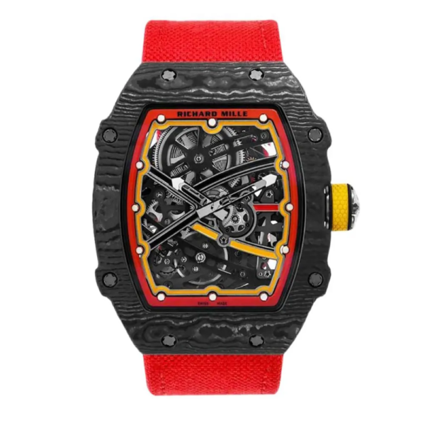 Richard Mille Men RM 67-02 39mm Watch in Red and Yellow (1)
