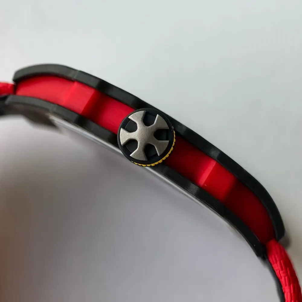 Richard Mille Men RM 67-02 39mm Watch in Red and Yellow (7)