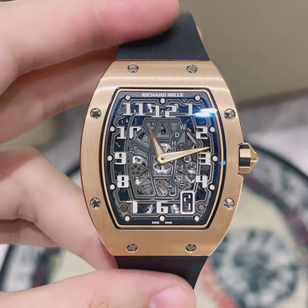 Richard Mille Men RM67-01 47mm Extra-Flat Watch Rose Gold (4)