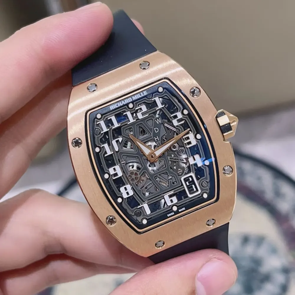 Richard Mille Men RM67-01 47mm Extra-Flat Watch Rose Gold (5)