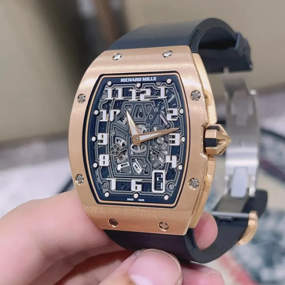Richard Mille Men RM67-01 47mm Extra-Flat Watch Rose Gold (6)