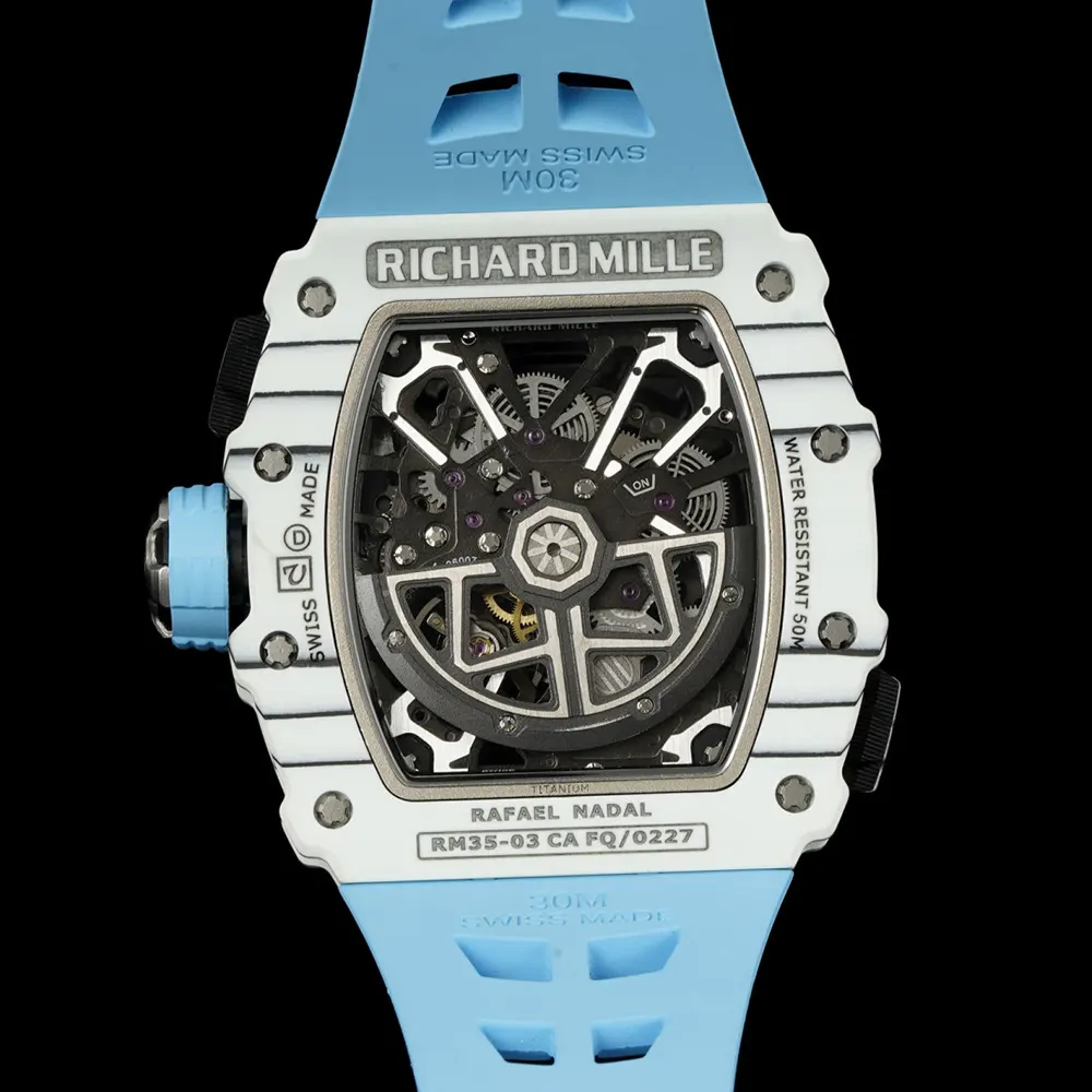 Richard Mille Men Rafael Nadal RM 035-03 43mm Watch in Blue (6)
