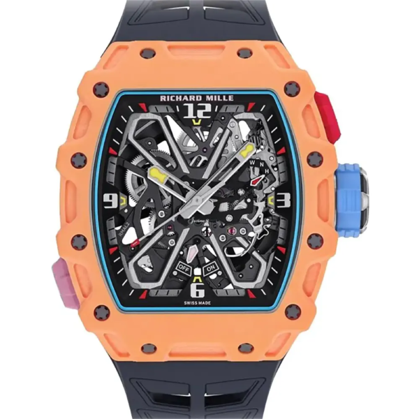 Richard Mille Men Rafael Nadal RM 35-03 43mm Watch Salmon Quartz TPT (1)