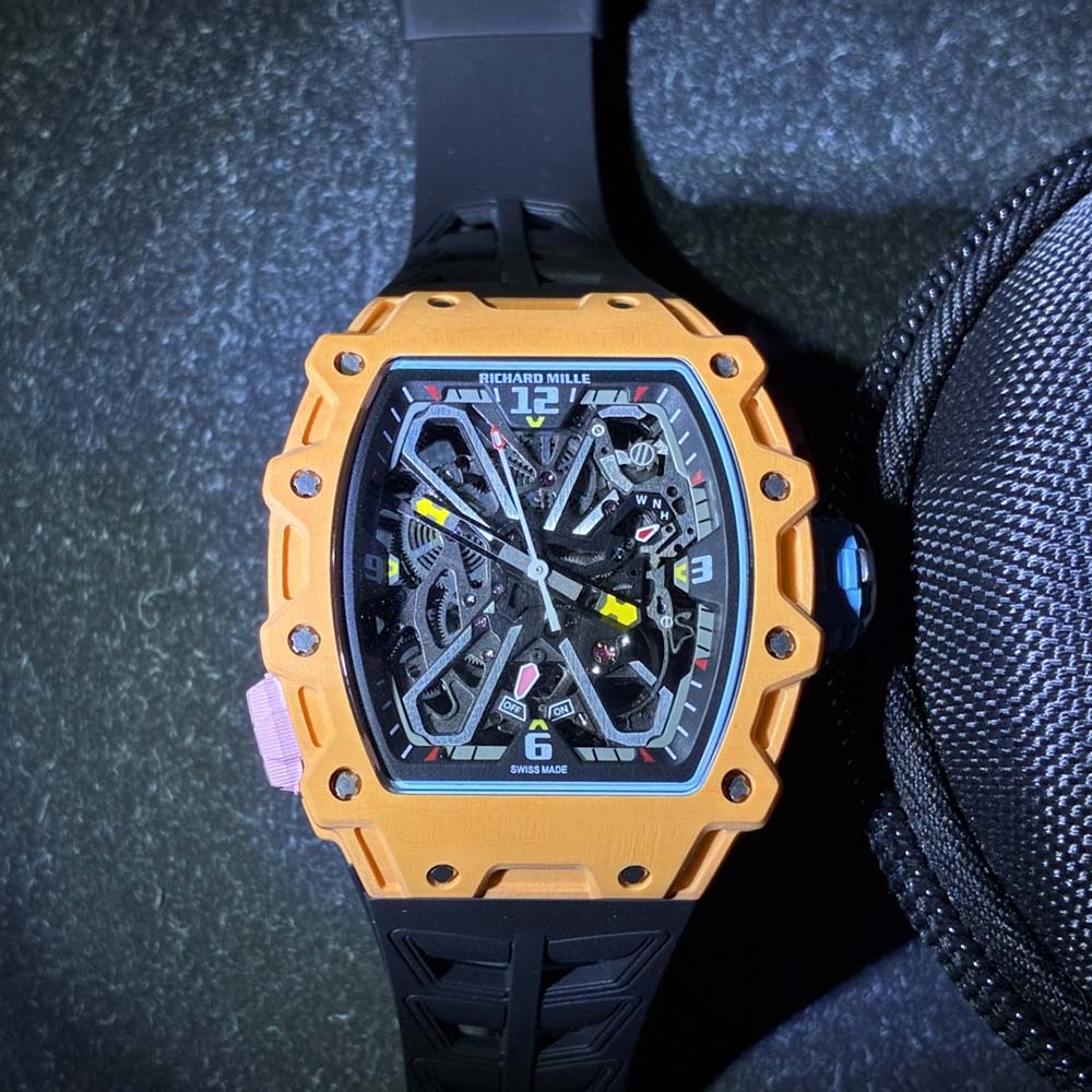 Richard Mille Men Rafael Nadal RM 35-03 43mm Watch Salmon Quartz TPT (1)