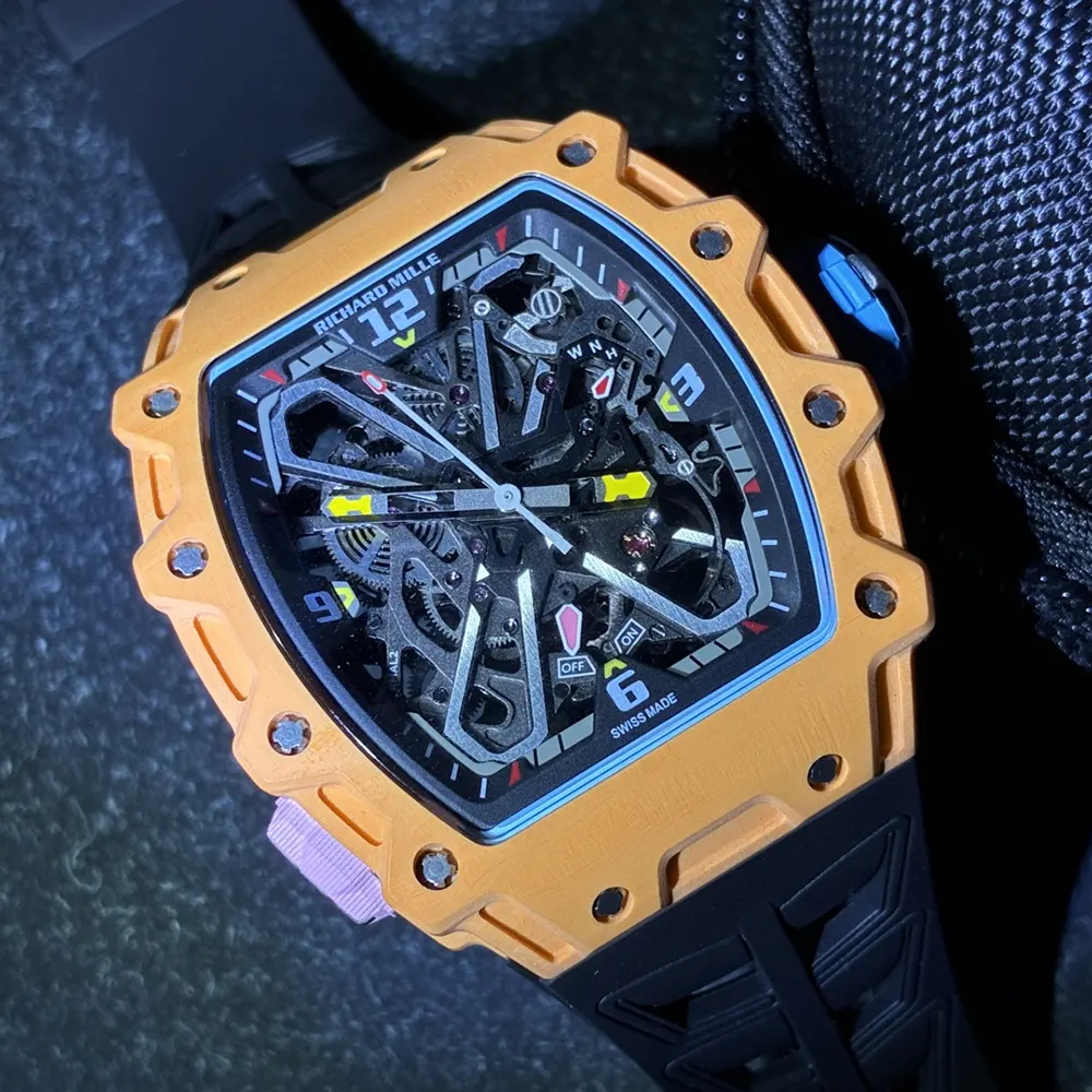 Richard Mille Men Rafael Nadal RM 35-03 43mm Watch Salmon Quartz TPT (2)