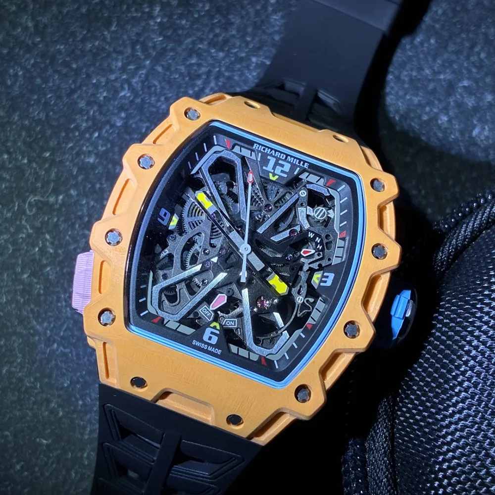 Richard Mille Men Rafael Nadal RM 35-03 43mm Watch Salmon Quartz TPT (3)
