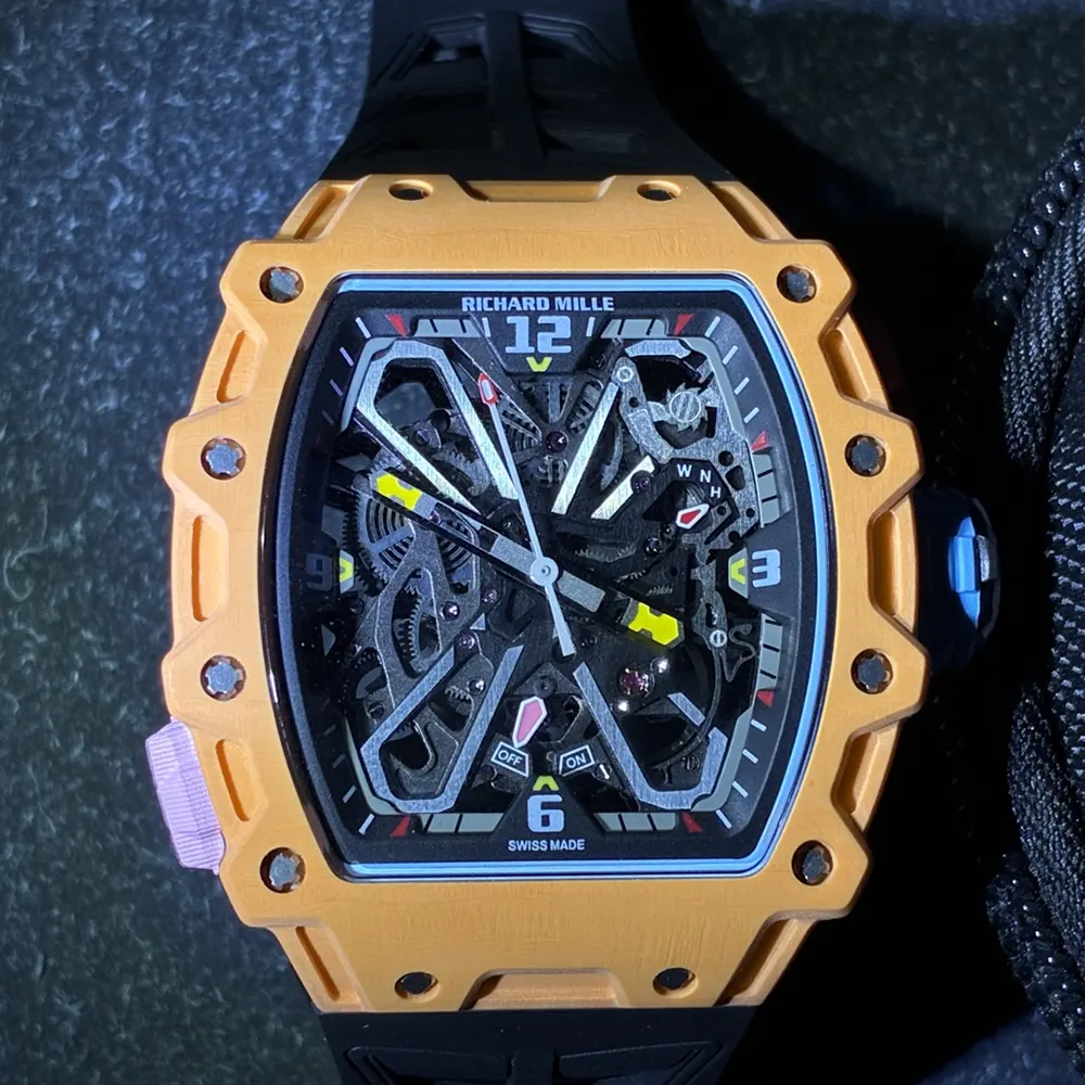 Richard Mille Men Rafael Nadal RM 35-03 43mm Watch Salmon Quartz TPT (4)