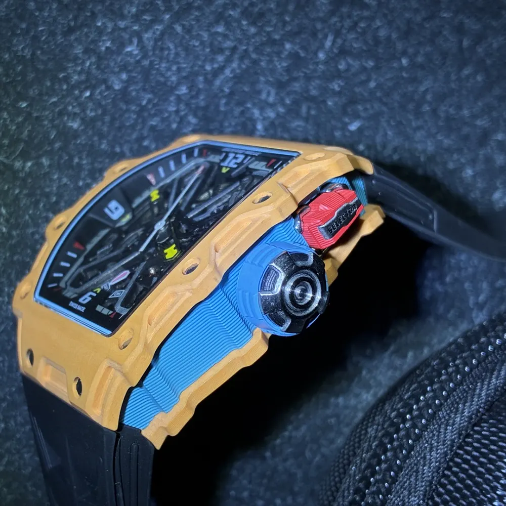 Richard Mille Men Rafael Nadal RM 35-03 43mm Watch Salmon Quartz TPT (5)