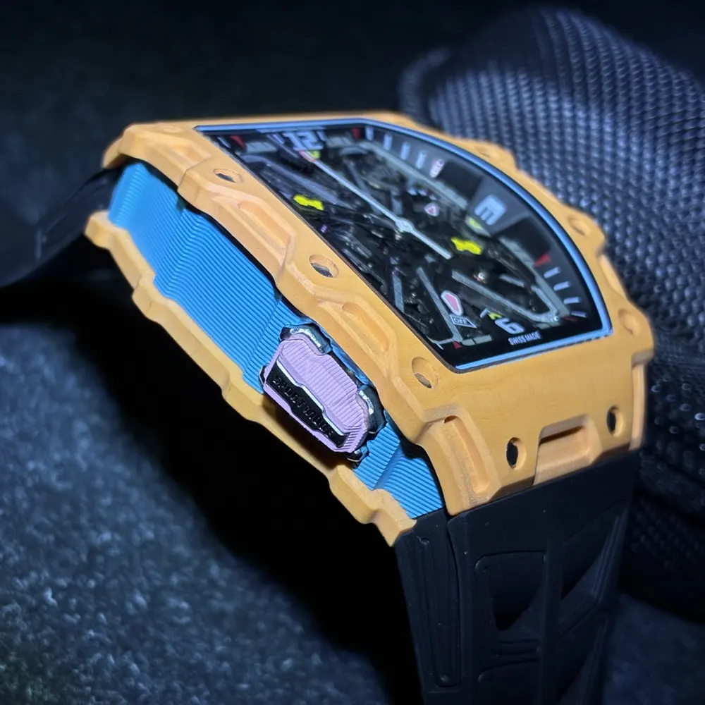 Richard Mille Men Rafael Nadal RM 35-03 43mm Watch Salmon Quartz TPT (6)