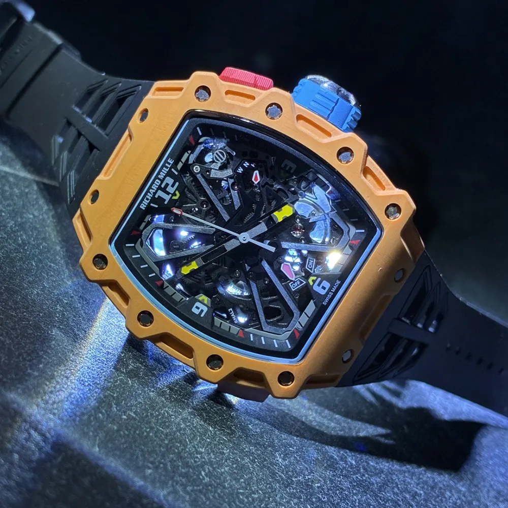 Richard Mille Men Rafael Nadal RM 35-03 43mm Watch Salmon Quartz TPT (8)