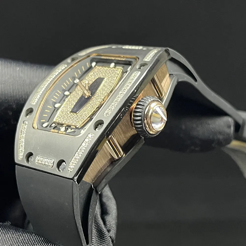 Richard Mille Women RM 07-01 31mm Watch Black Ceramic Diamonds (6)
