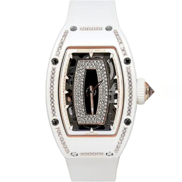 Richard Mille Women RM 07-01 31mm Watch in Black White and Diamonds (10)