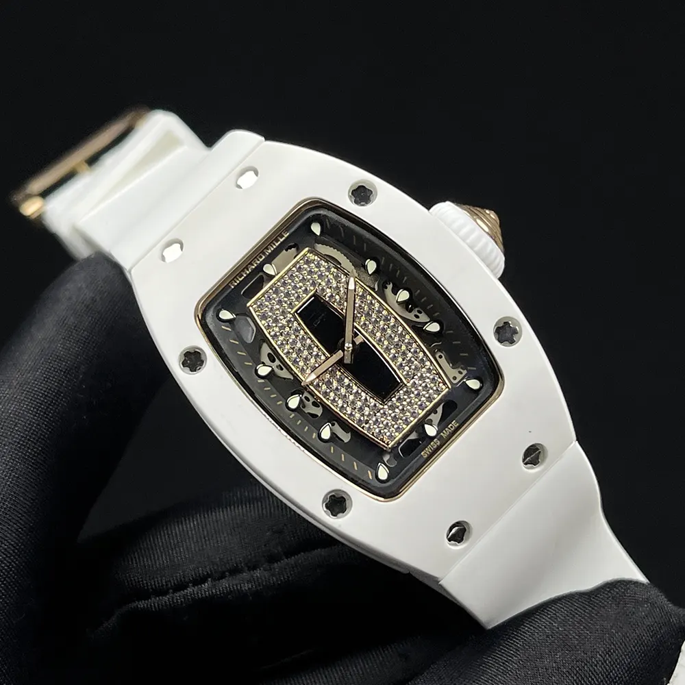 Richard Mille Women RM 07-01 46mm Watch in Black and Diamonds (4)