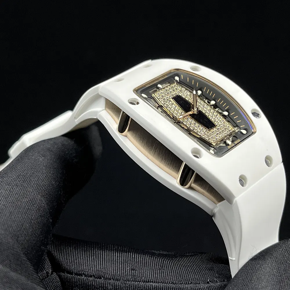 Richard Mille Women RM 07-01 46mm Watch in Black and Diamonds (7)