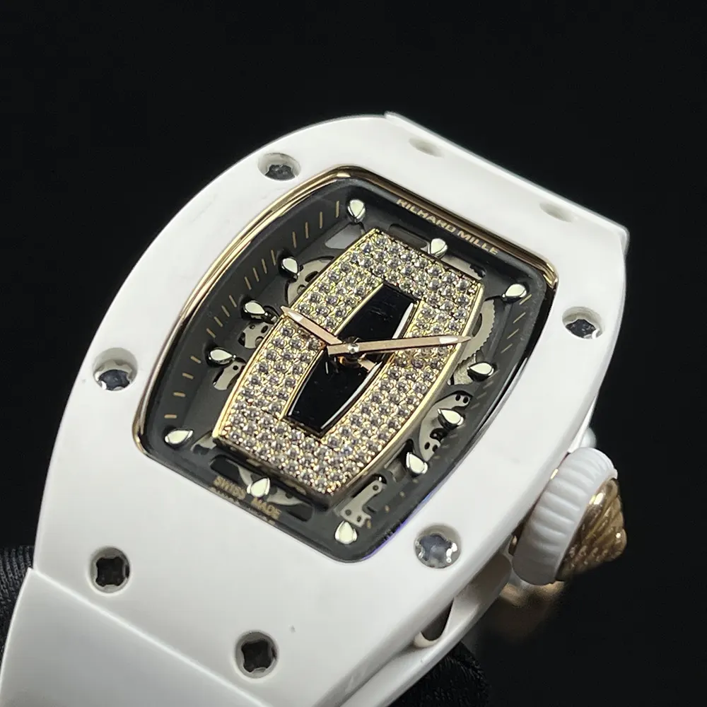 Richard Mille Women RM 07-01 46mm Watch in Black and Diamonds (8)