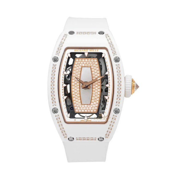 Richard Mille Women RM07-01 31mm Watch ATZ White Ceramic with Diamonds (1)